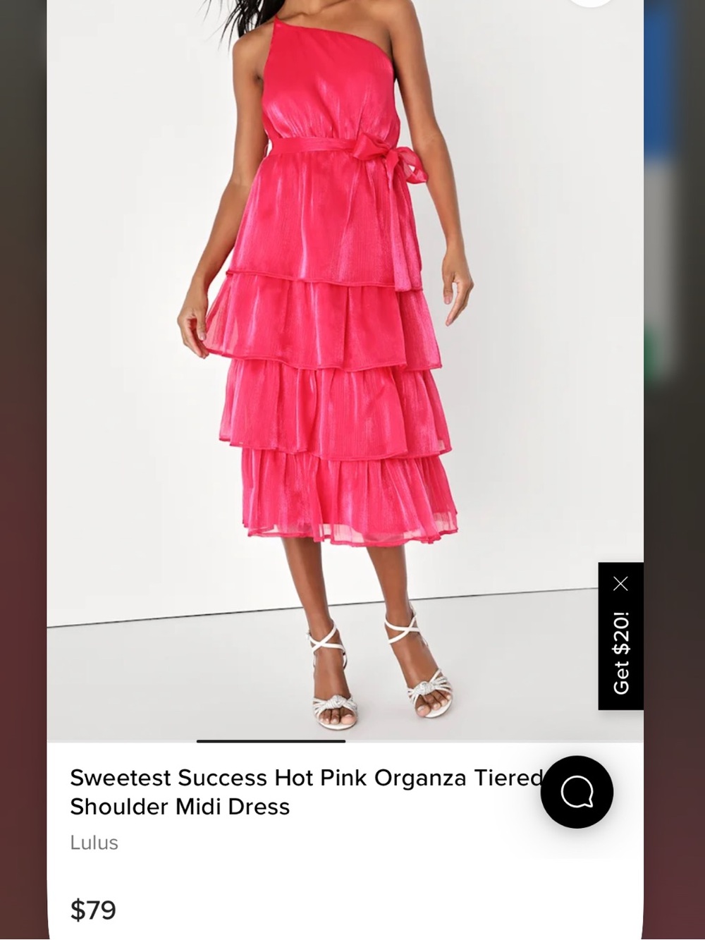 NWT Lulus Ruffle Tiered Dress